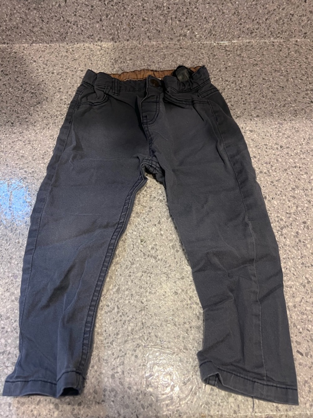 Blue Straight-Leg Kids Pants